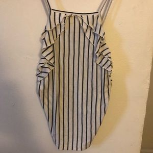 frilly stripped tank